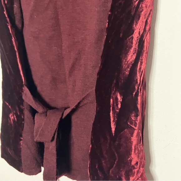 Vintage 90s Banana Republic‎ Velvet and Merino Wool Vest Medium Large - Picture 3 of 5